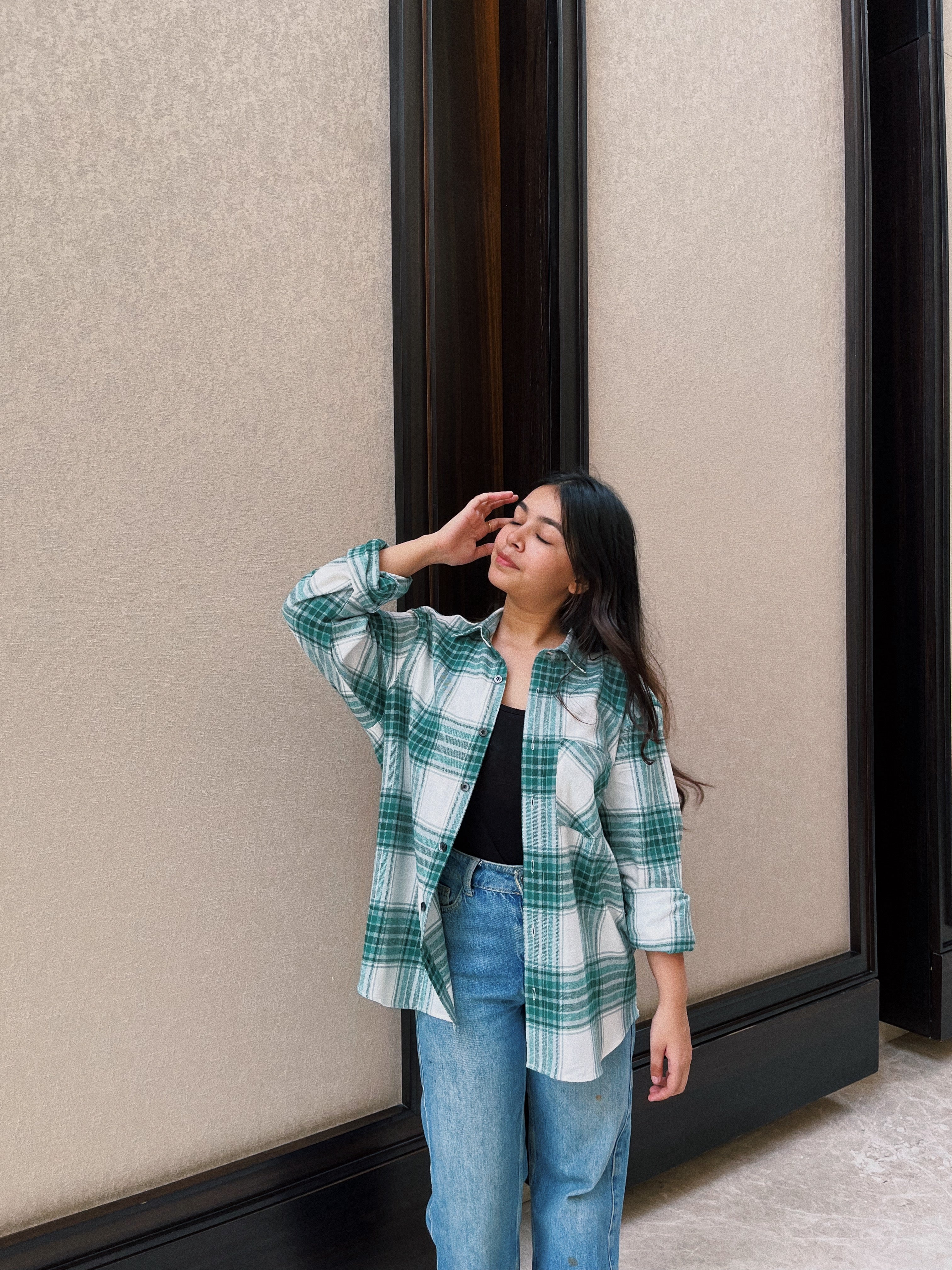 Green Flannel Overshirt