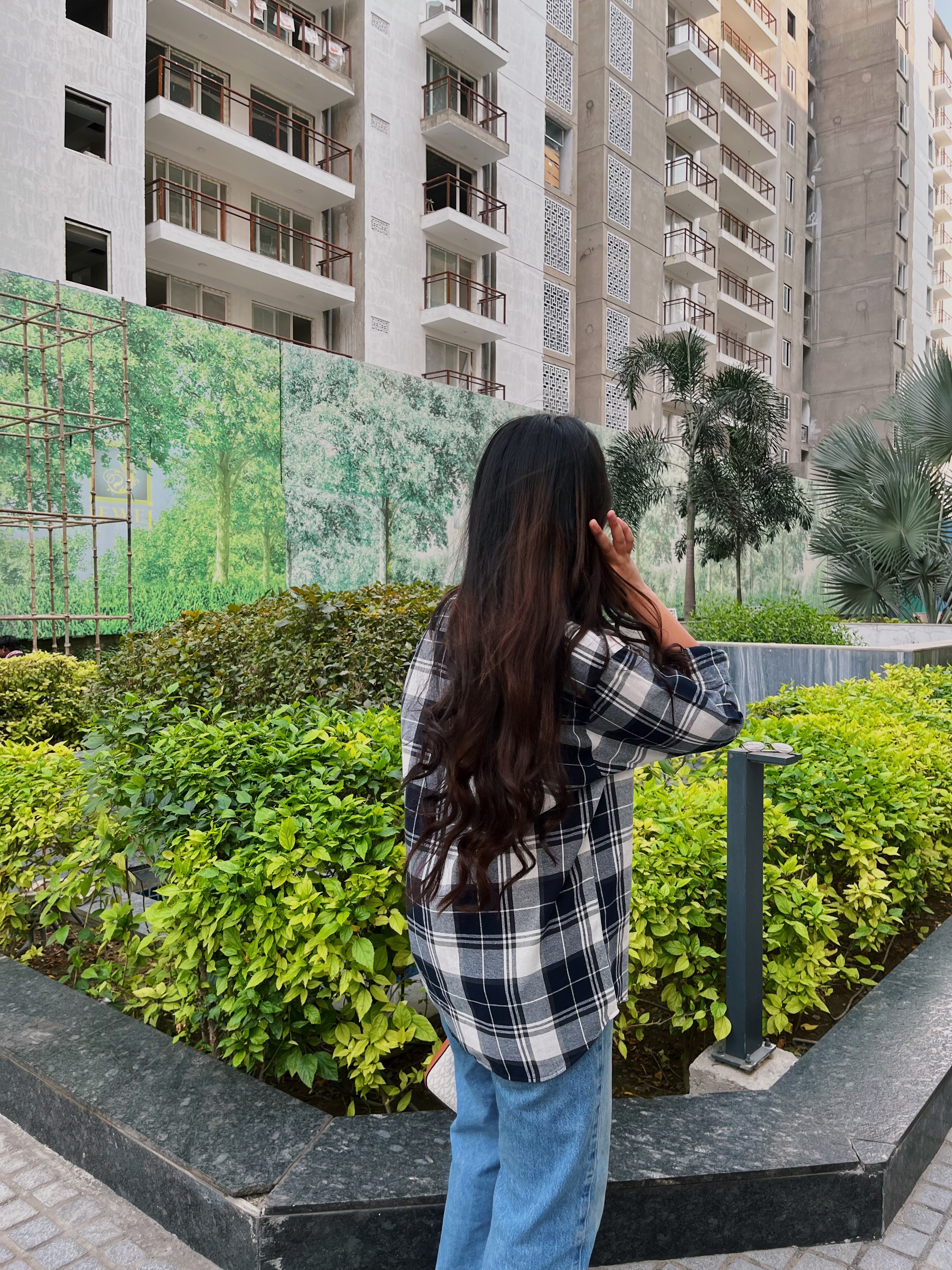 Black-White Flannel Overshirt