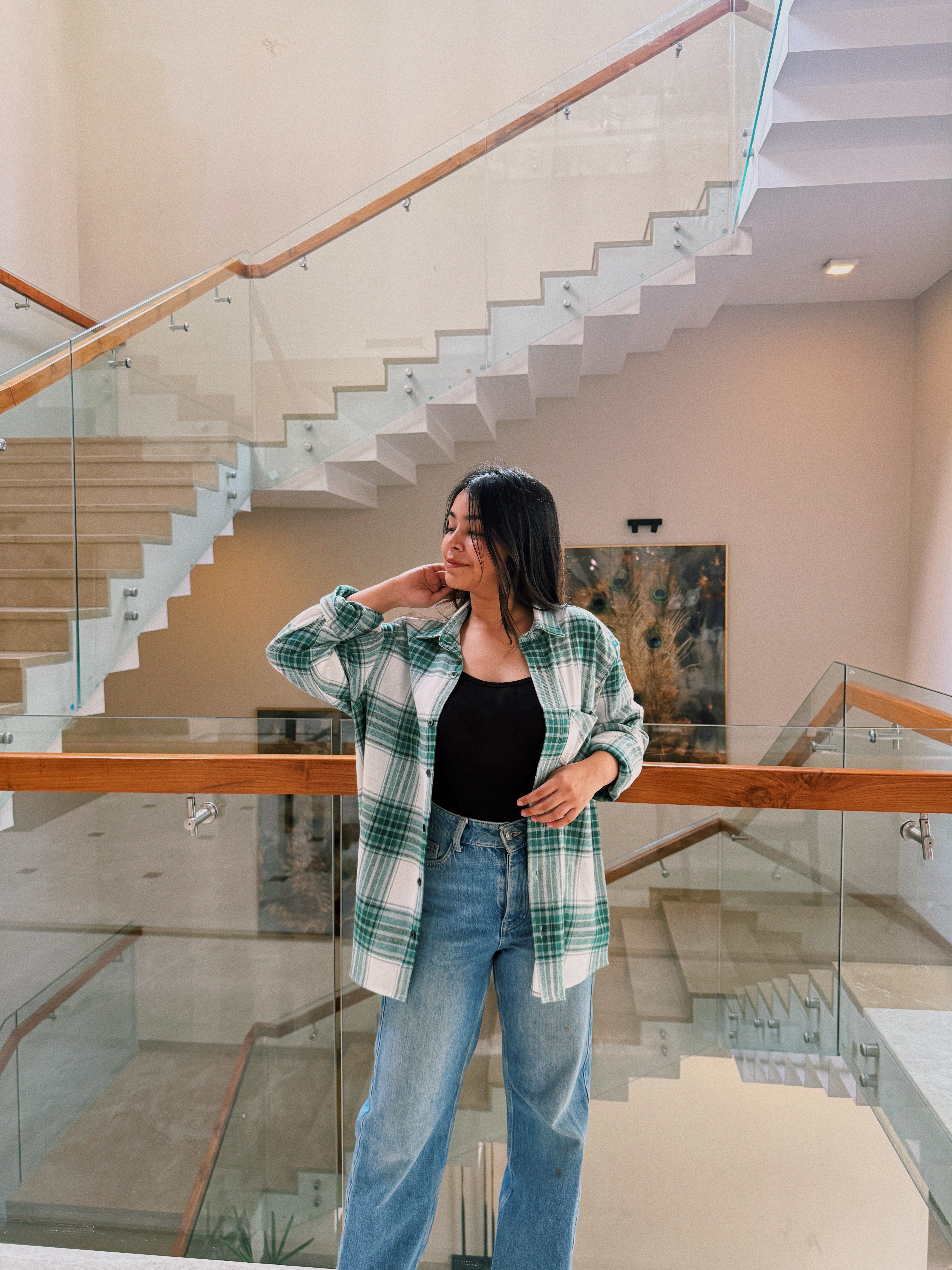 Green Flannel Overshirt