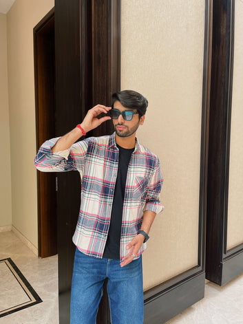 Multicolor Flannel Overshirt