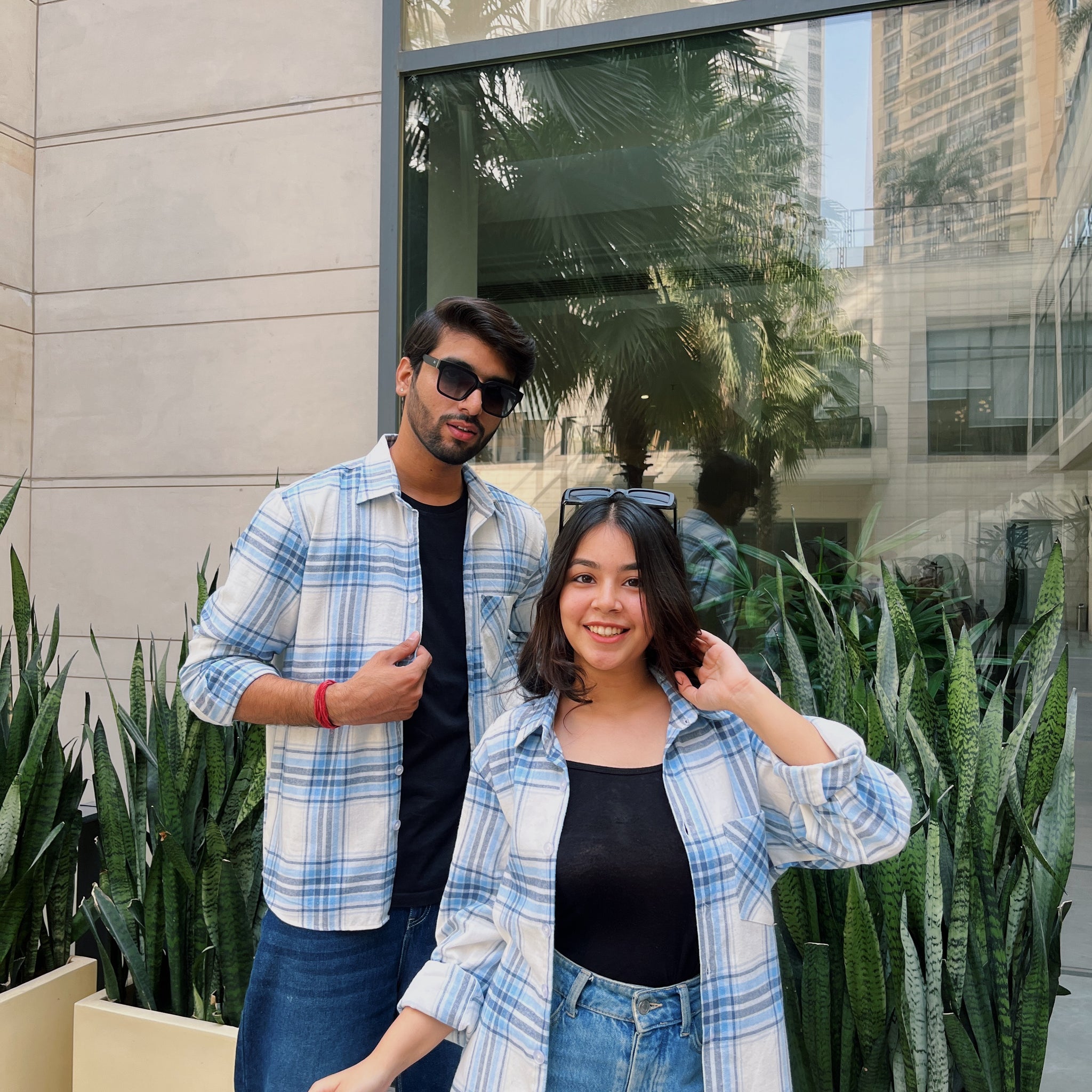 Light Blue Flannel Overshirt