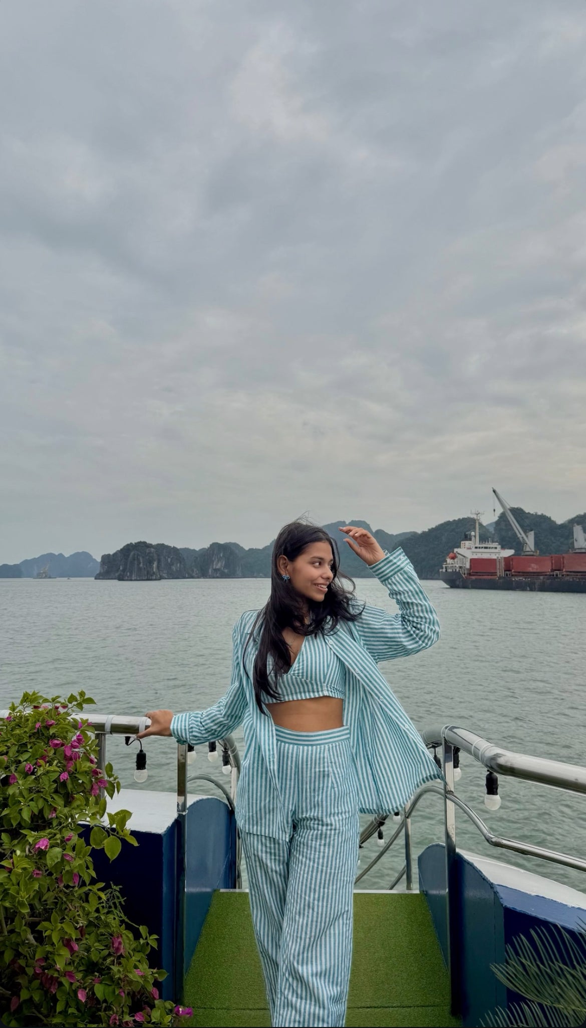 Aqua Breeze Shirt with Bralette