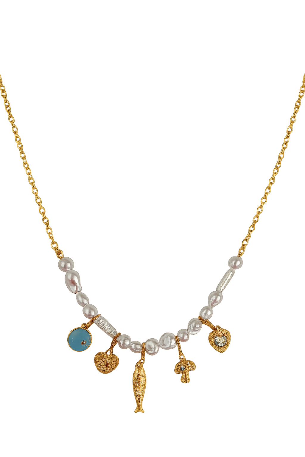 Pearl Charm Necklace