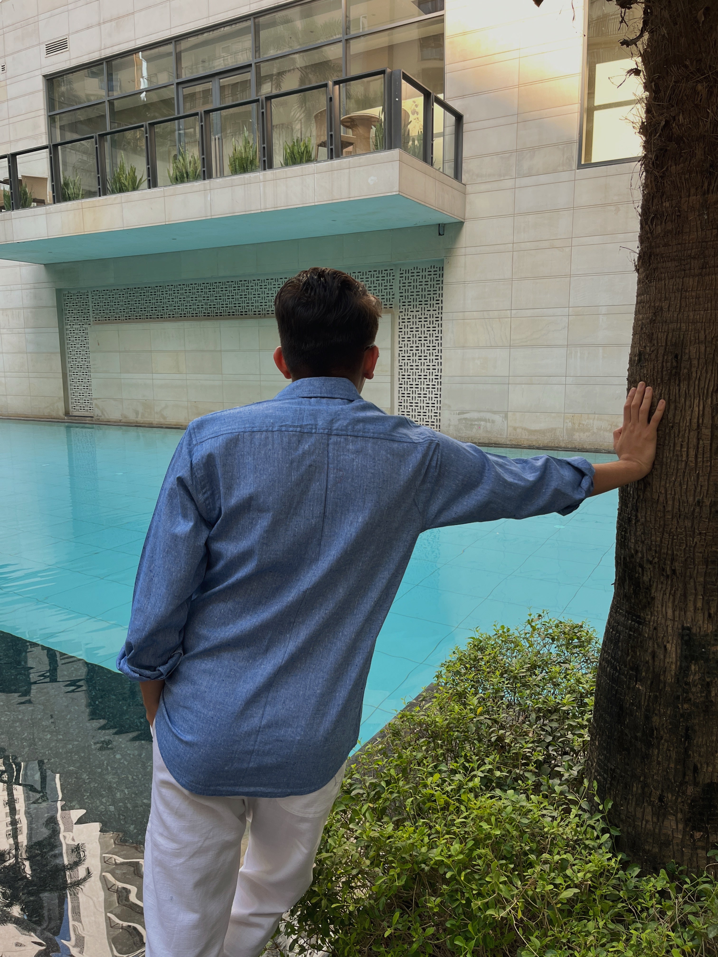 Light Blue Linen Shirt