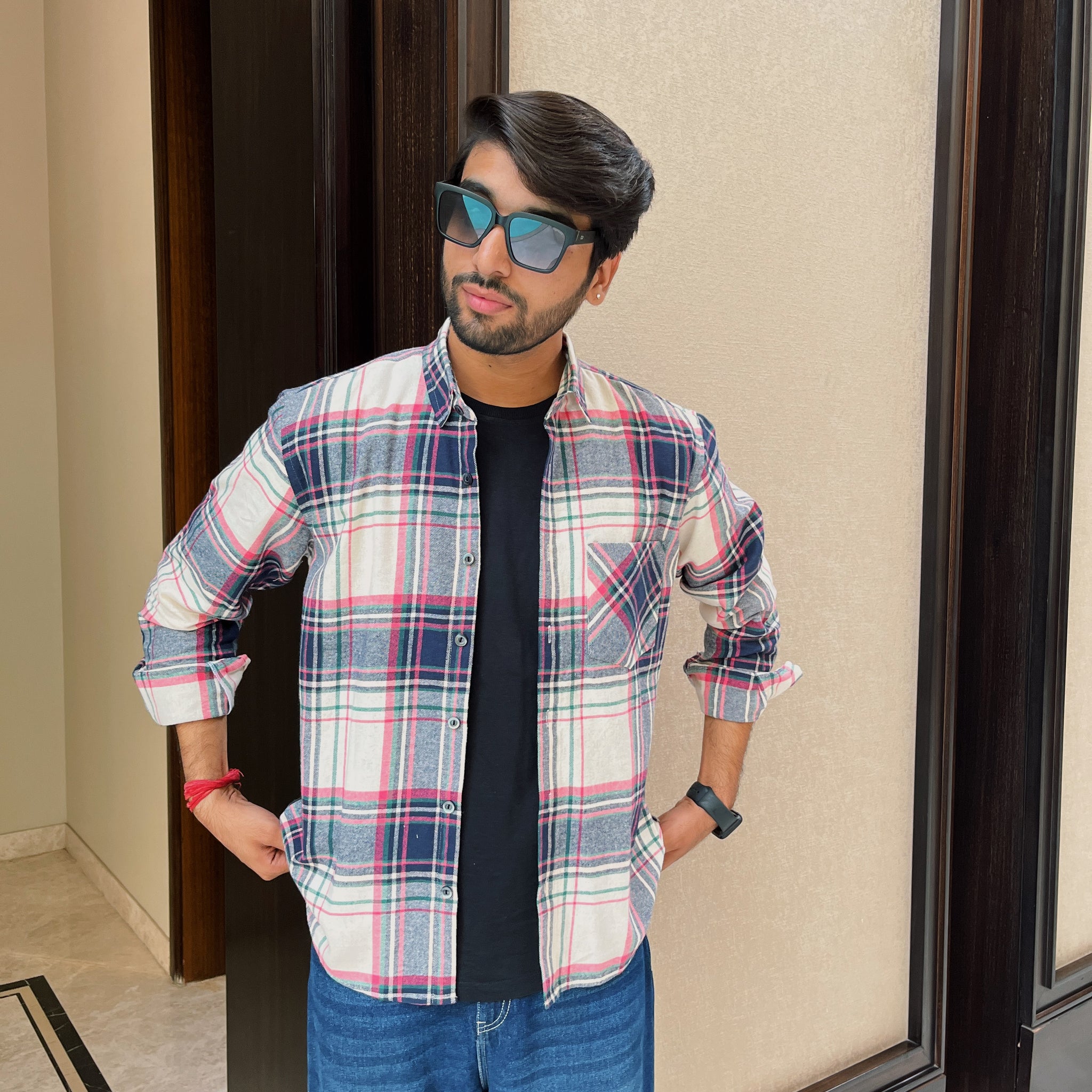 Multicolor Flannel Overshirt