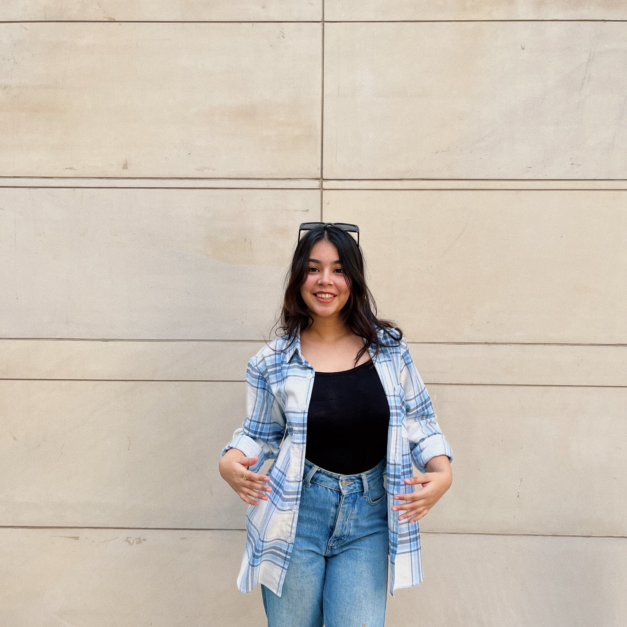 Light Blue Flannel Overshirt