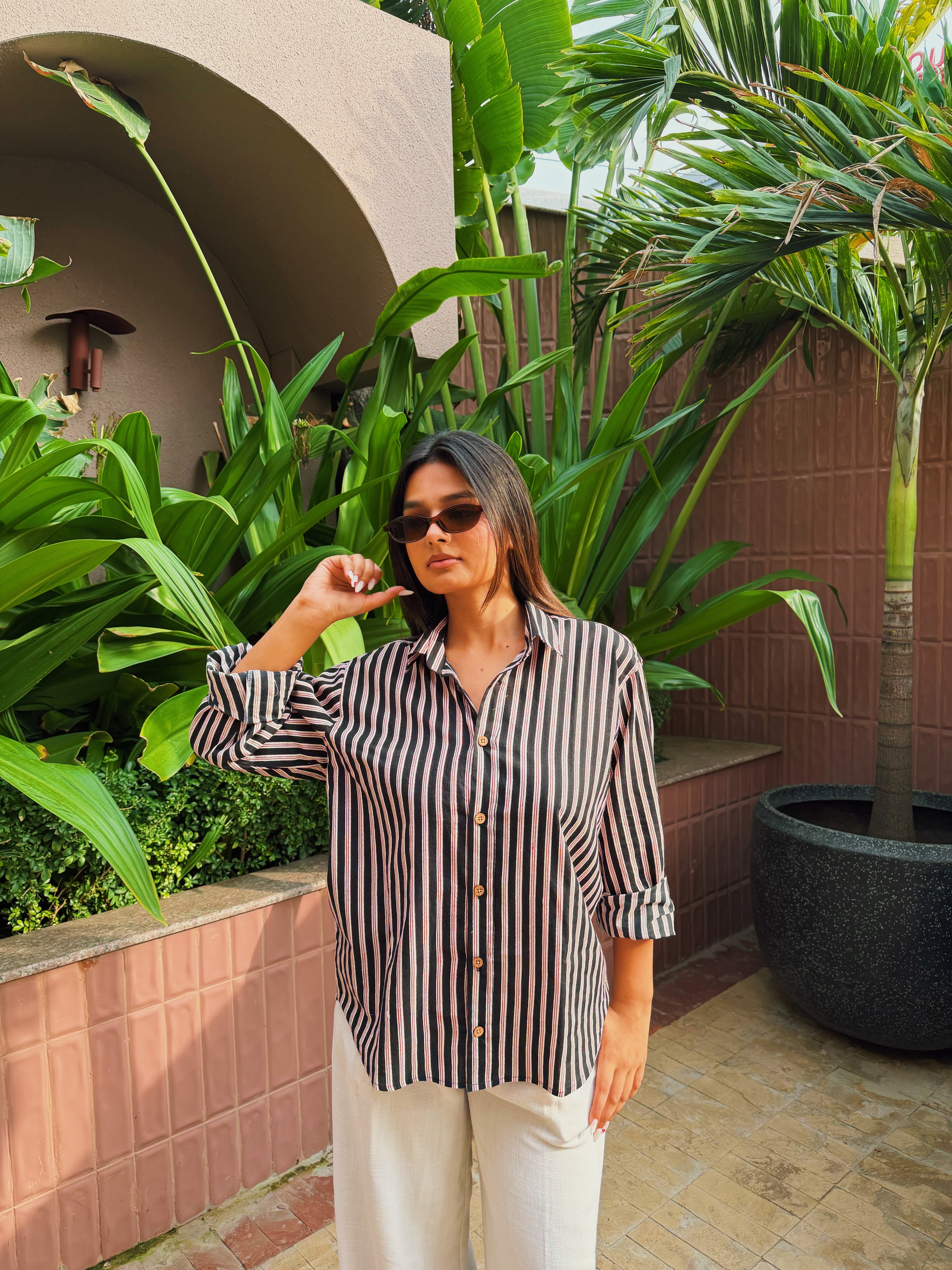 Noir Stripe Shirt