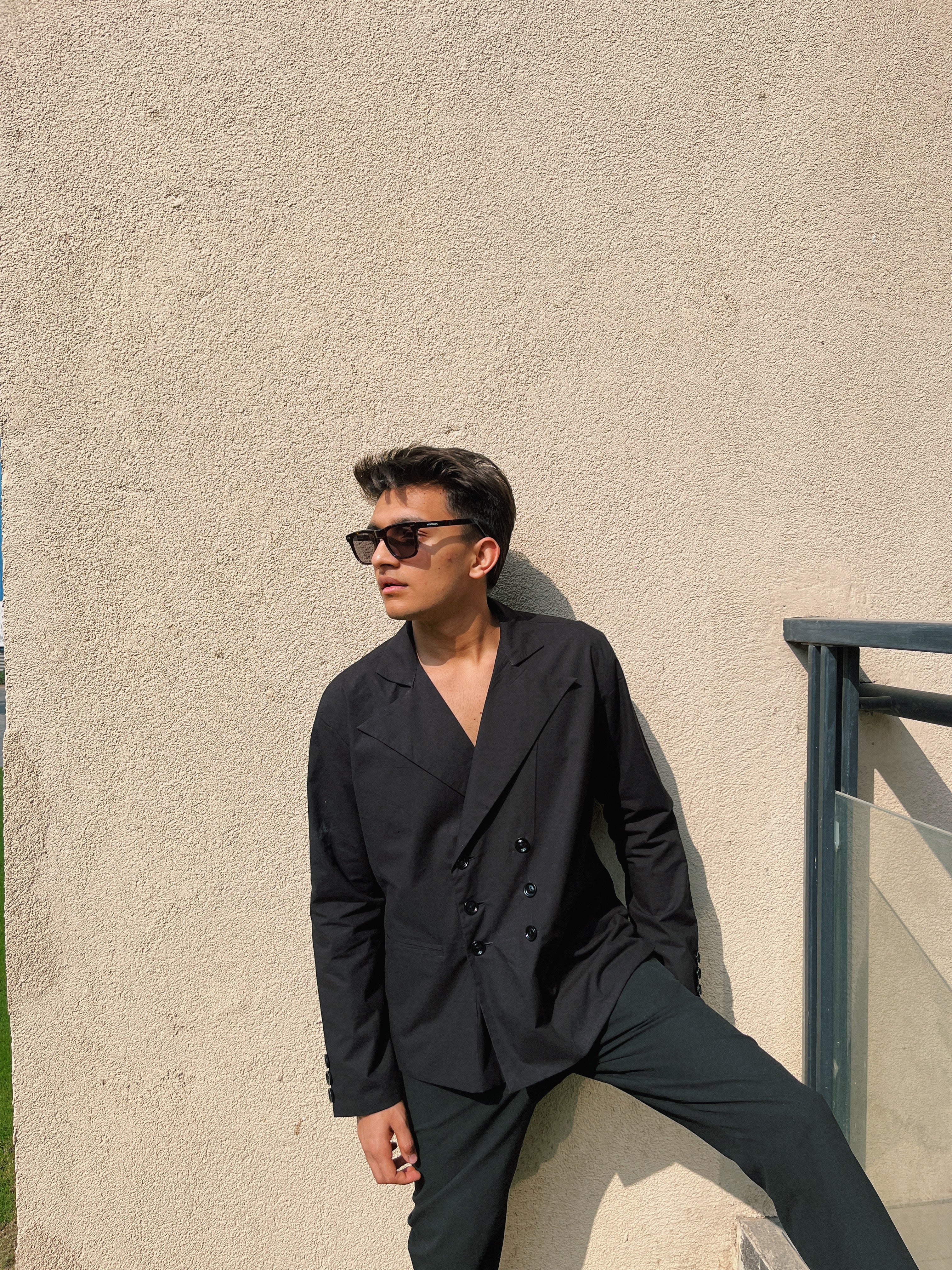 Black Double Breasted Shirt