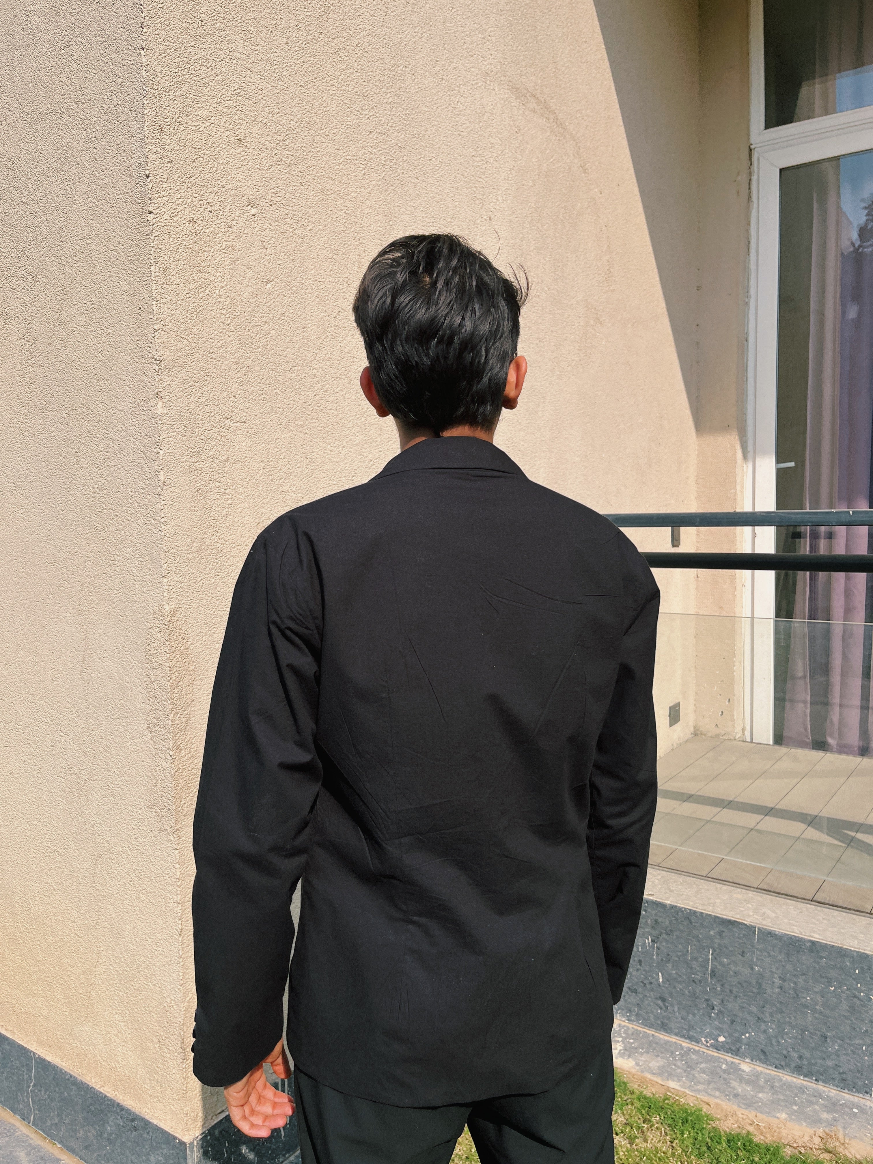 Black Double Breasted Shirt