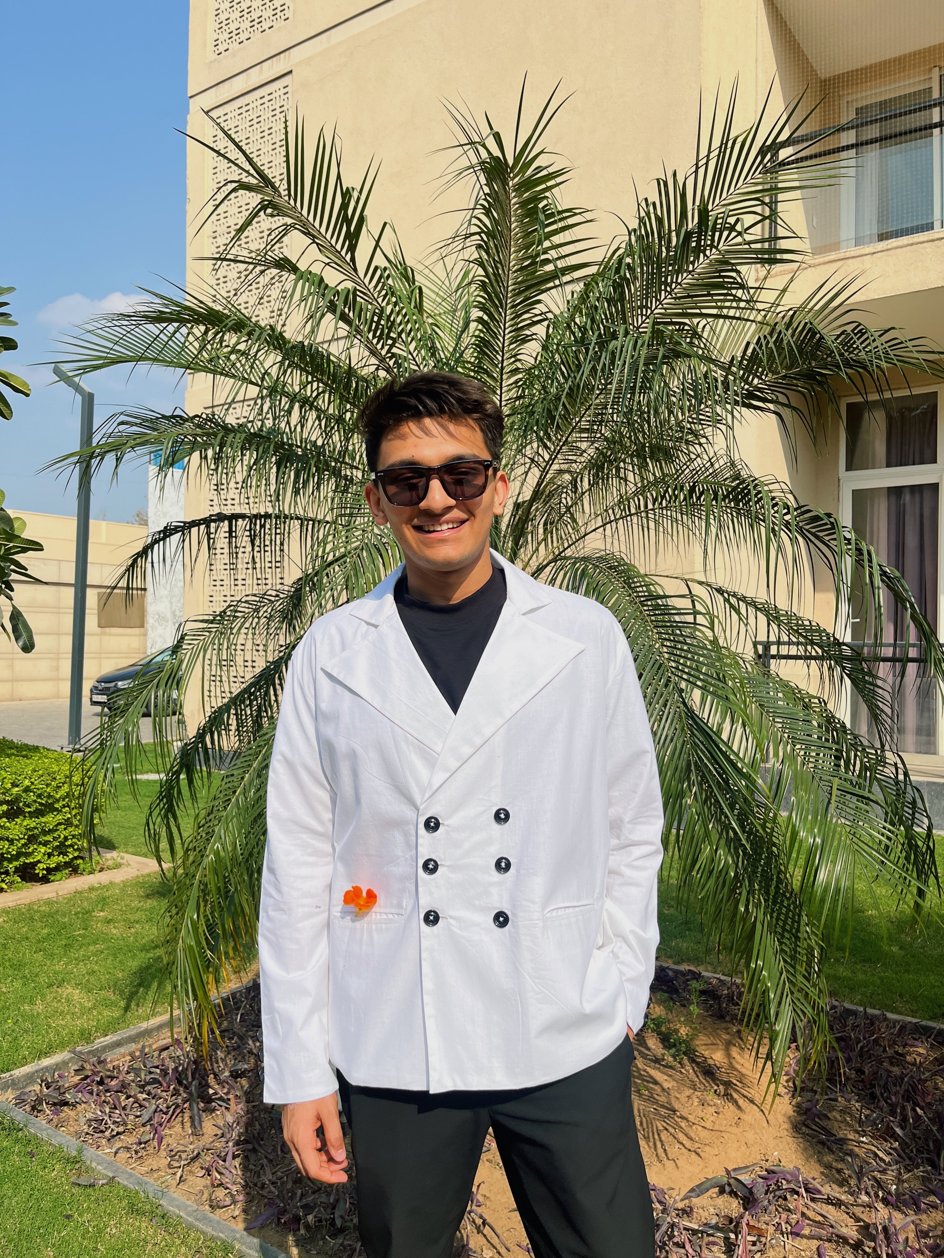 White Double Breasted Shirt