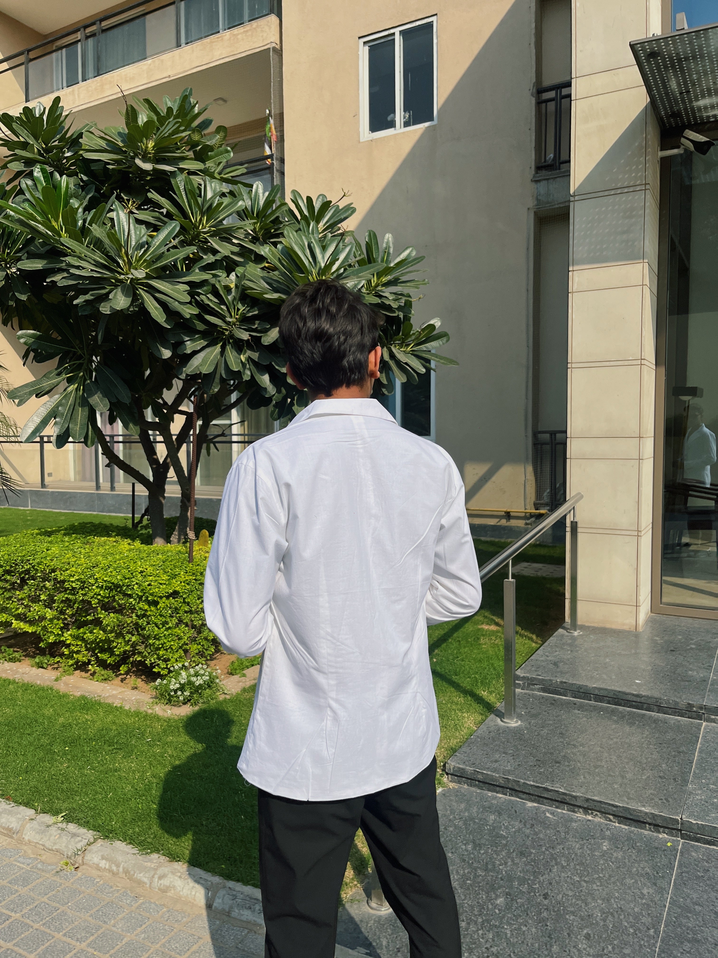 White Double Breasted Shirt