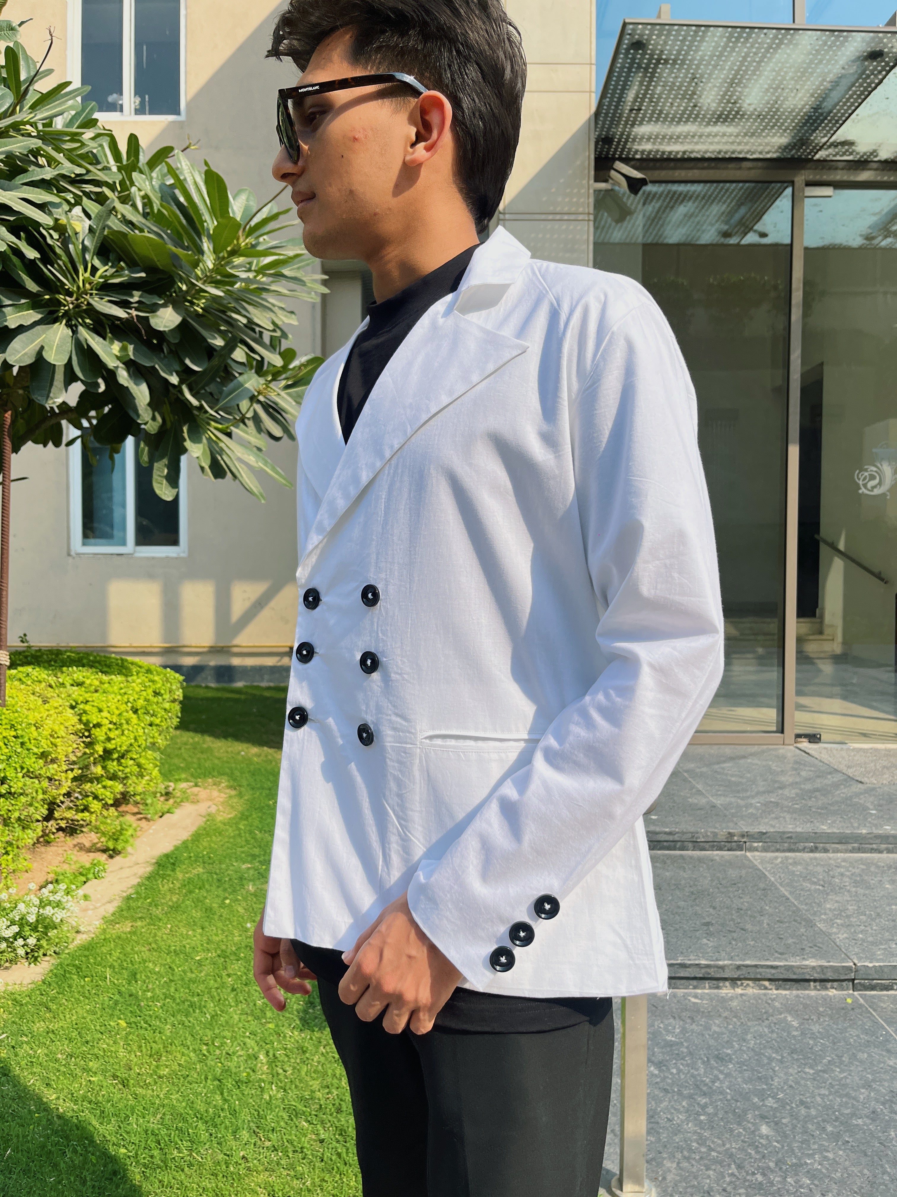 White Double Breasted Shirt