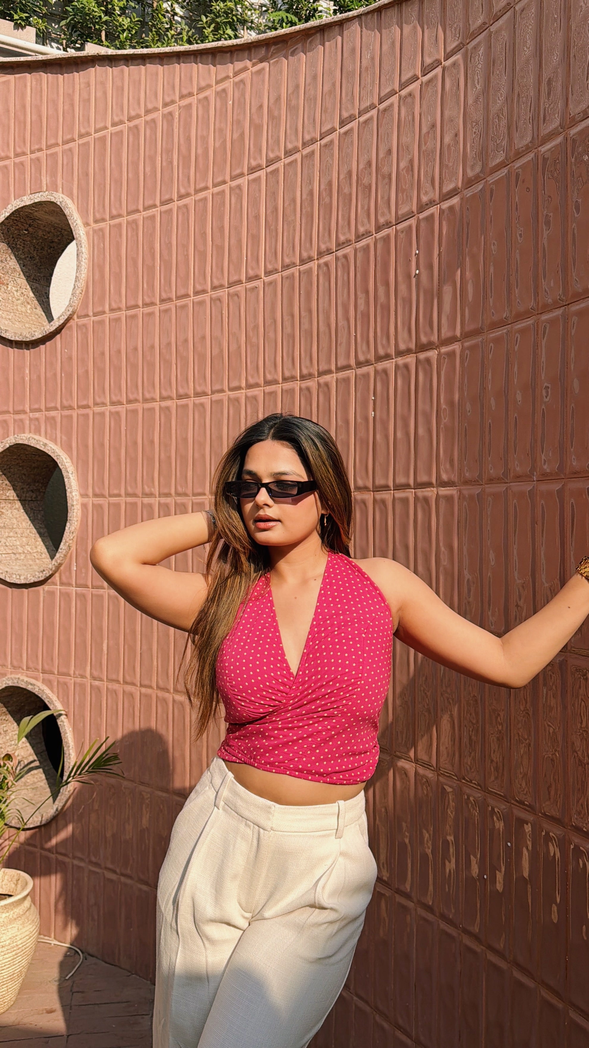 Berry Polka Top