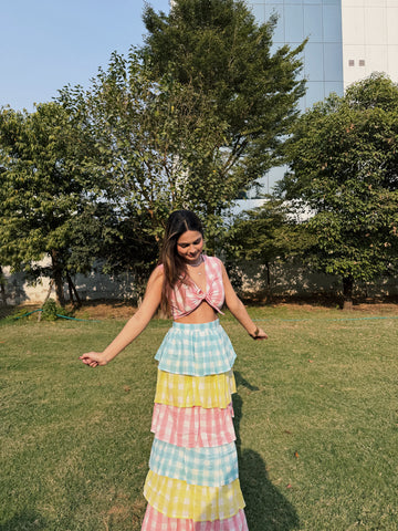 Candy Gingham Skirt
