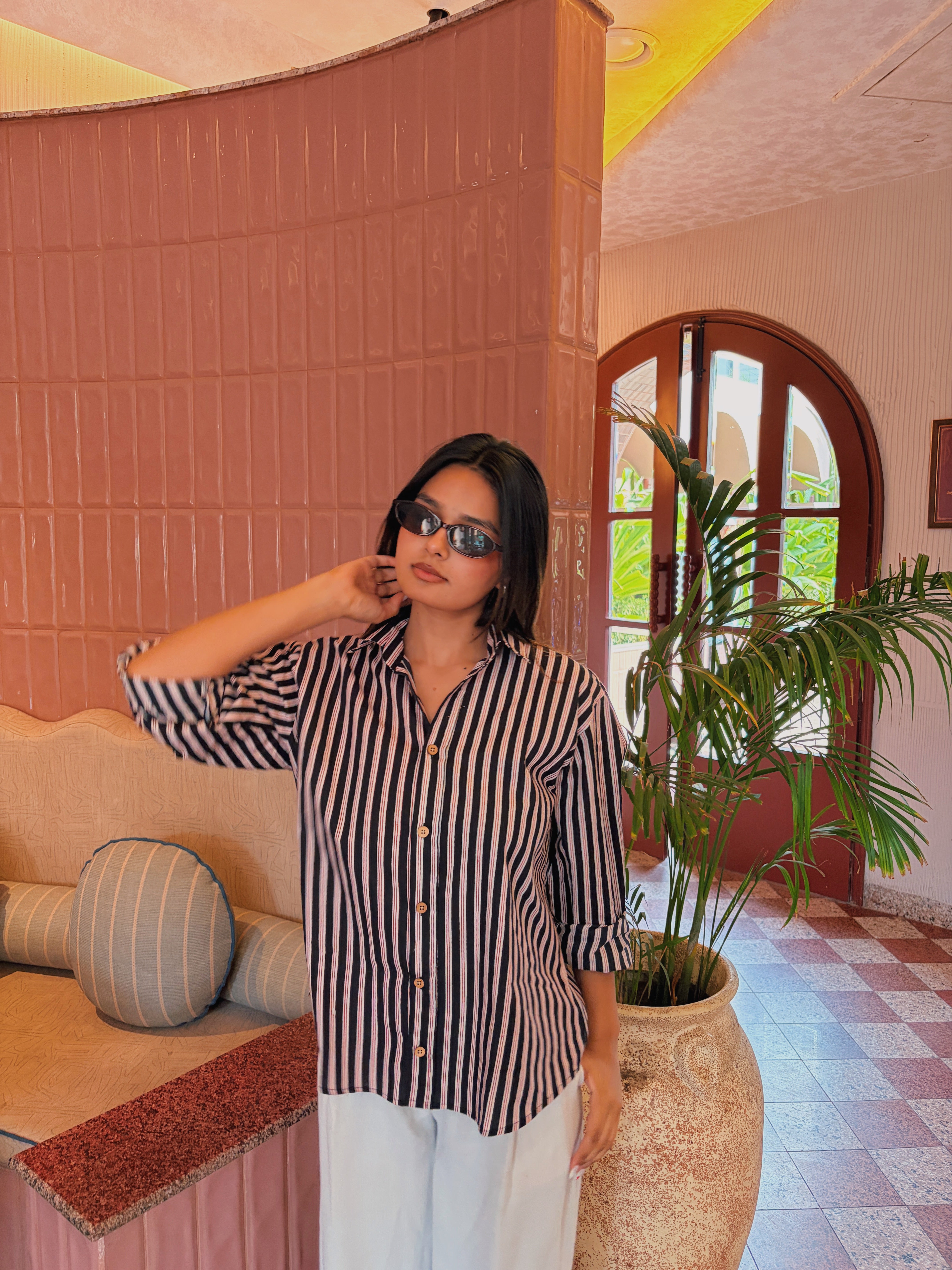 Noir Stripe Shirt