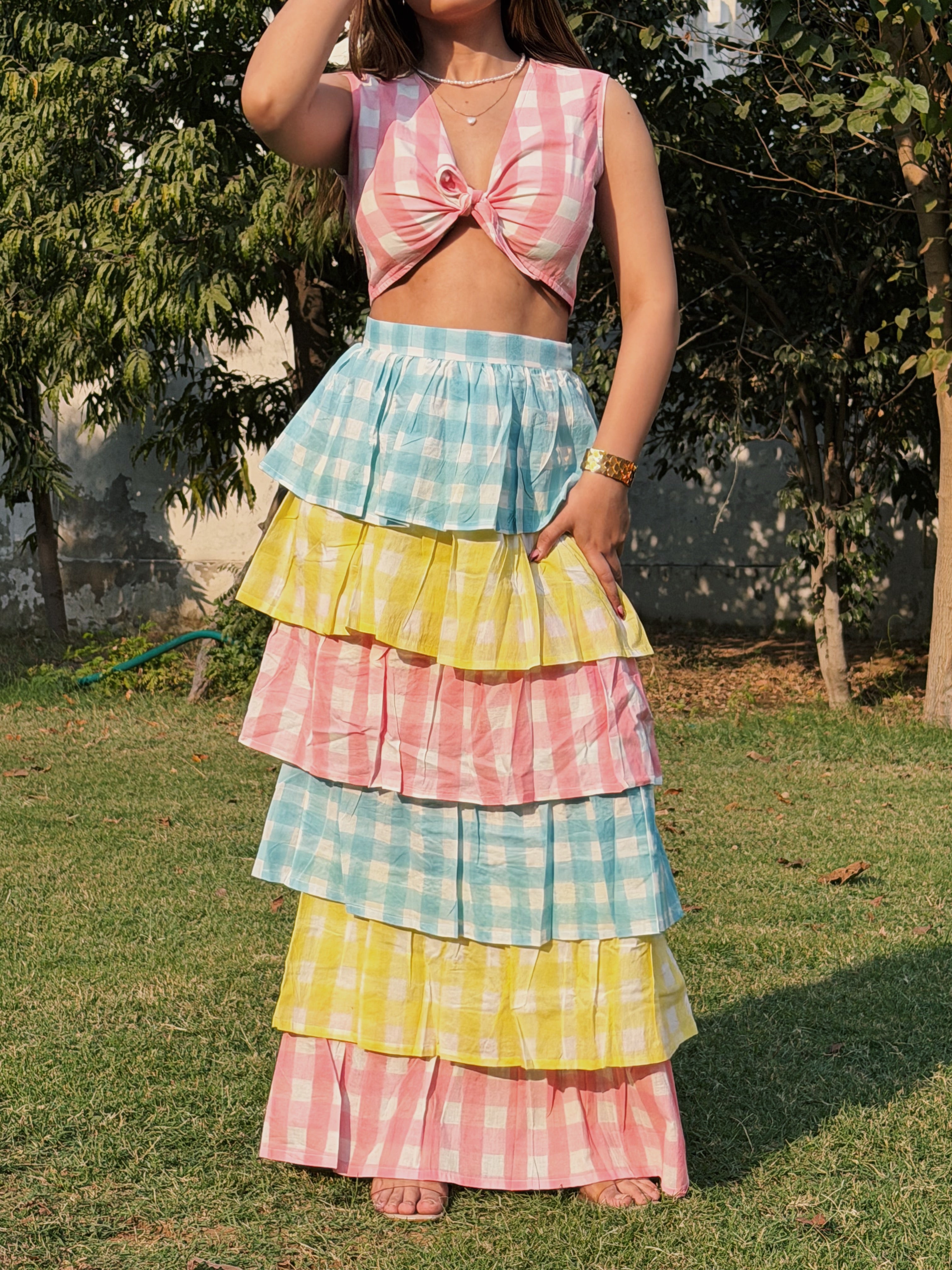 Candy Gingham Skirt