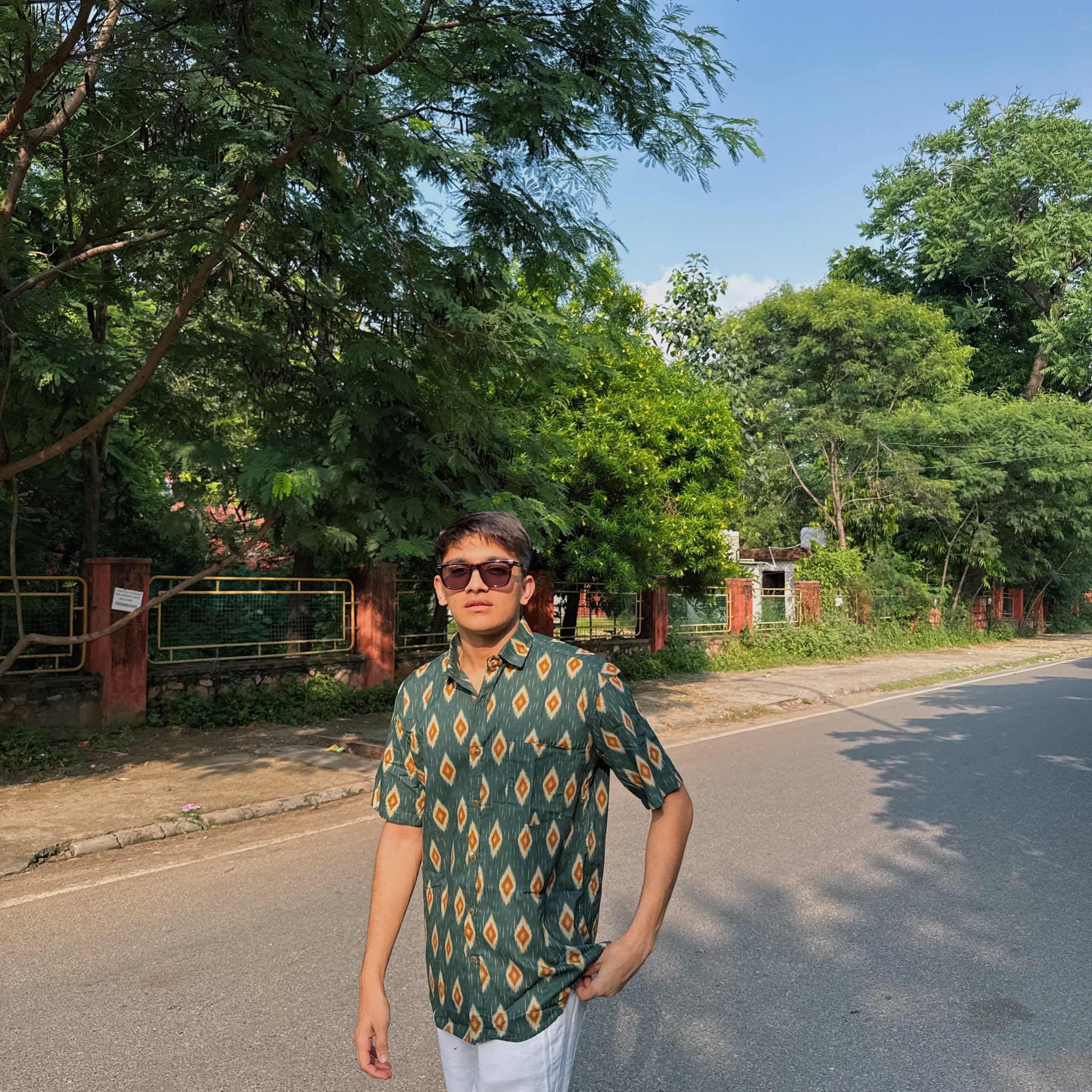 Emerald Ikat Shirt