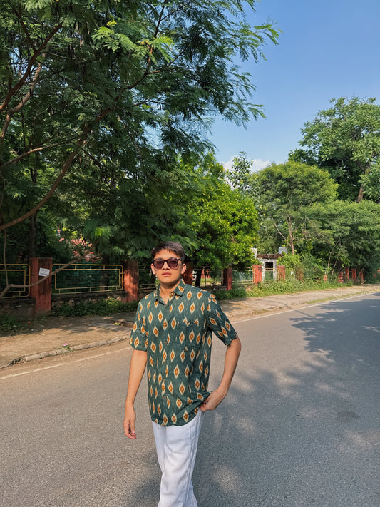 Emerald Ikat Shirt