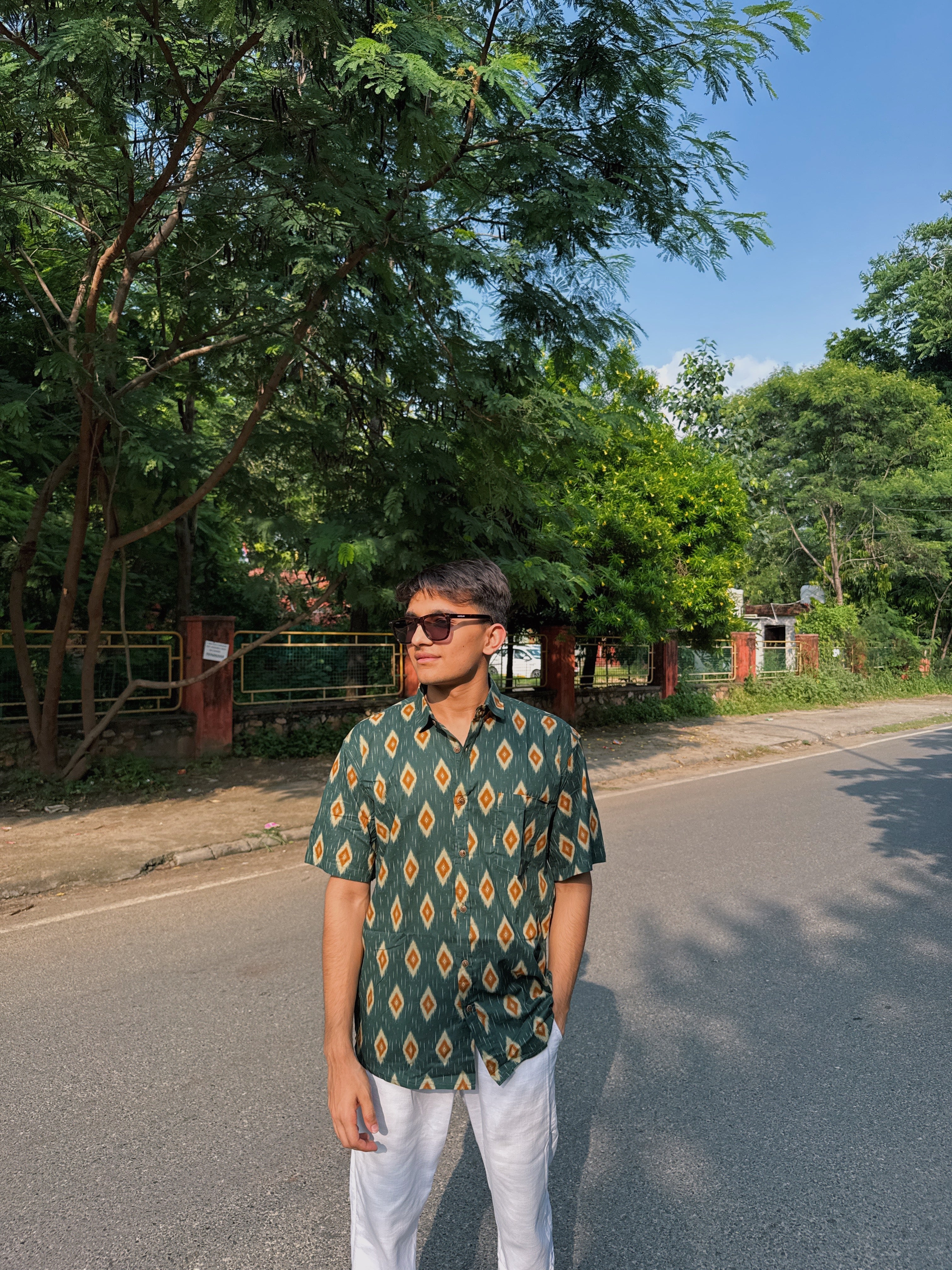 Emerald Ikat Shirt