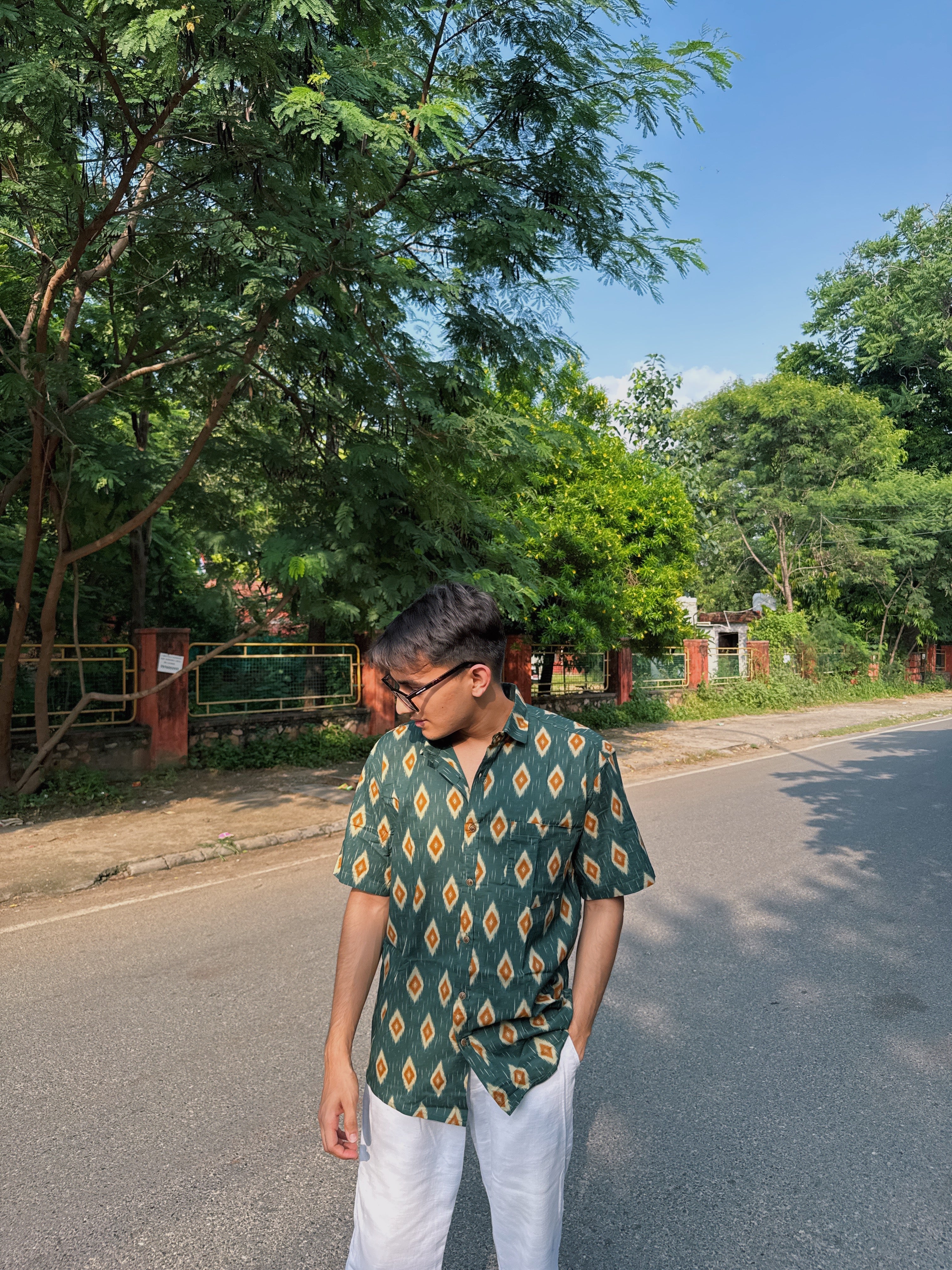 Emerald Ikat Shirt