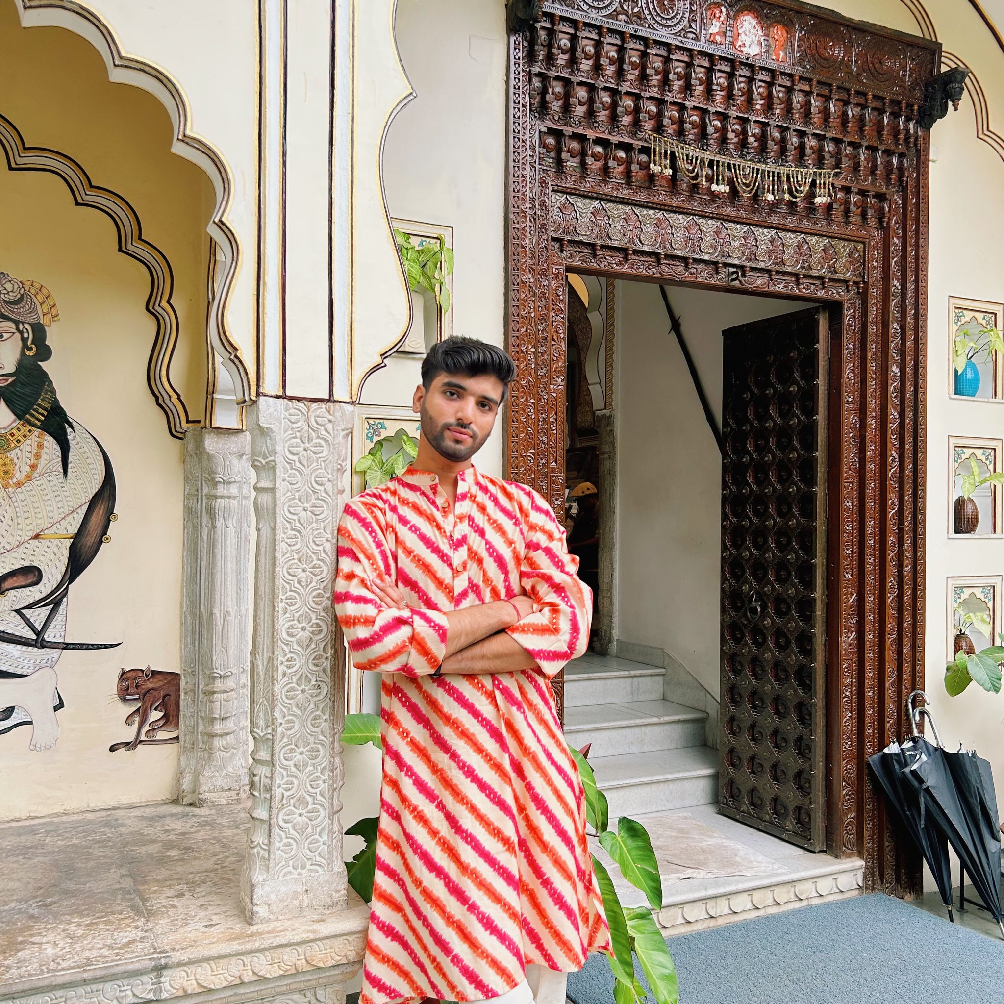 Bandhej Long Kurta