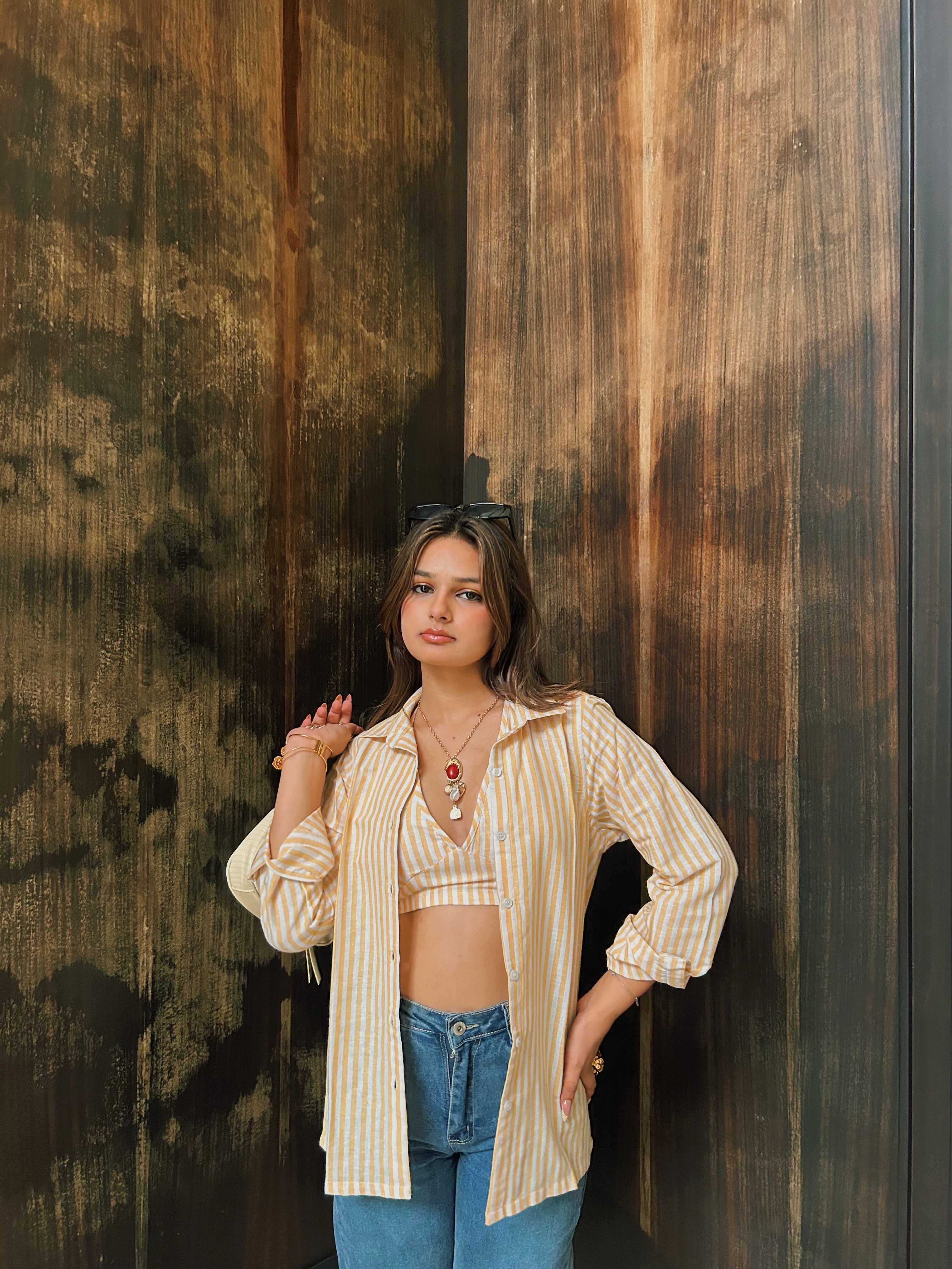 Sunshine Shirt with Bralette