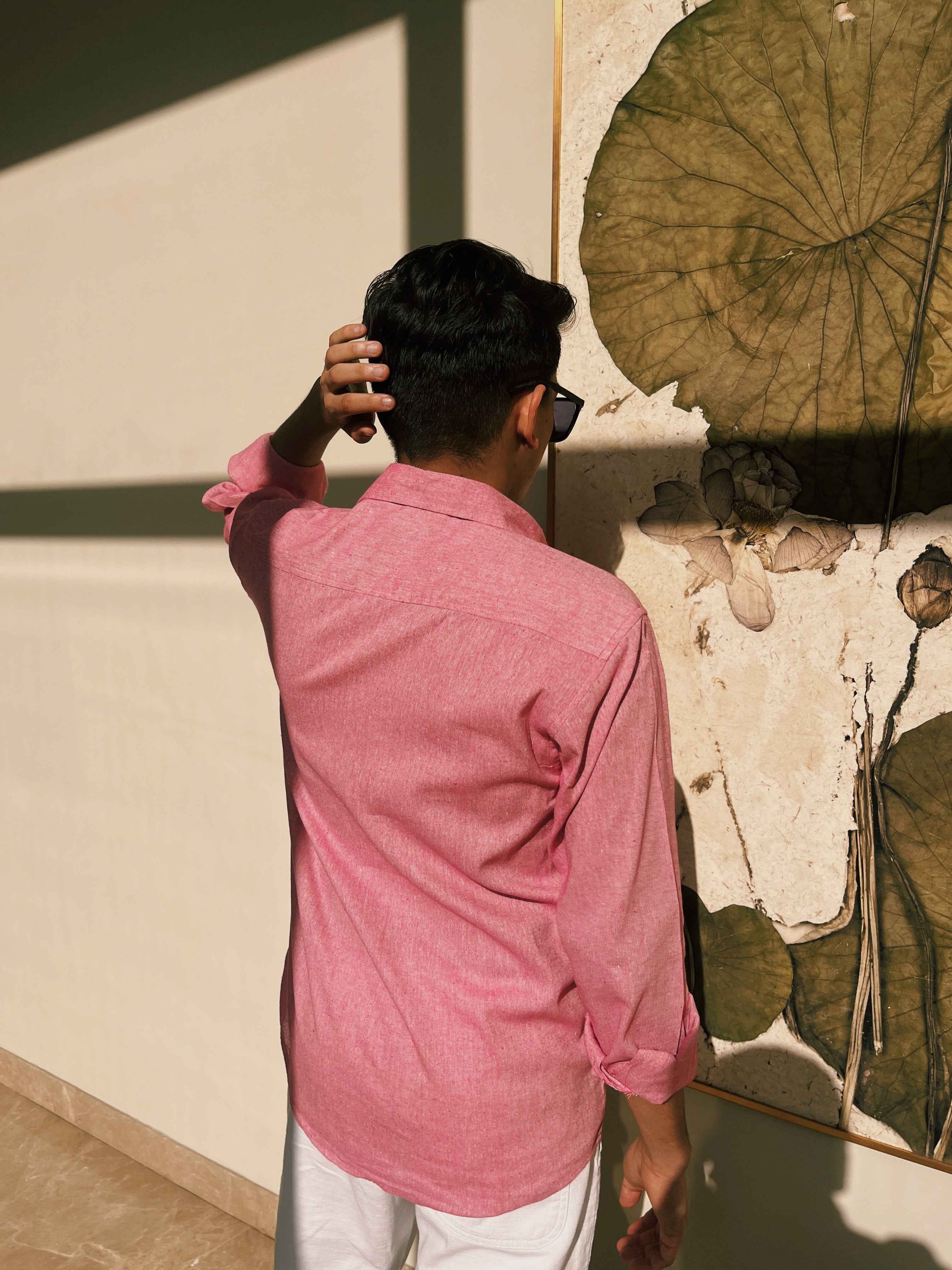 Pink Linen Shirt